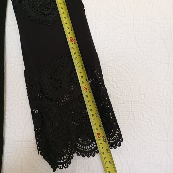 Michael Kors Black Bell Sleeve Dress XS Lace Detail Polyester Blend MSRP $125 - Picture 9 of 12